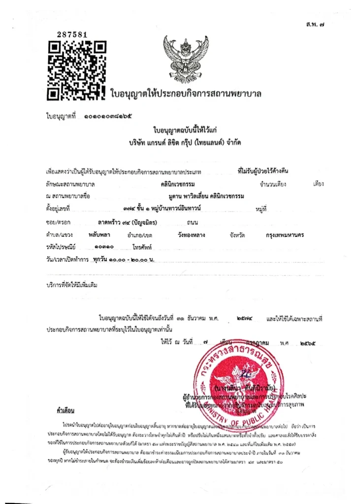 Health Establishment License